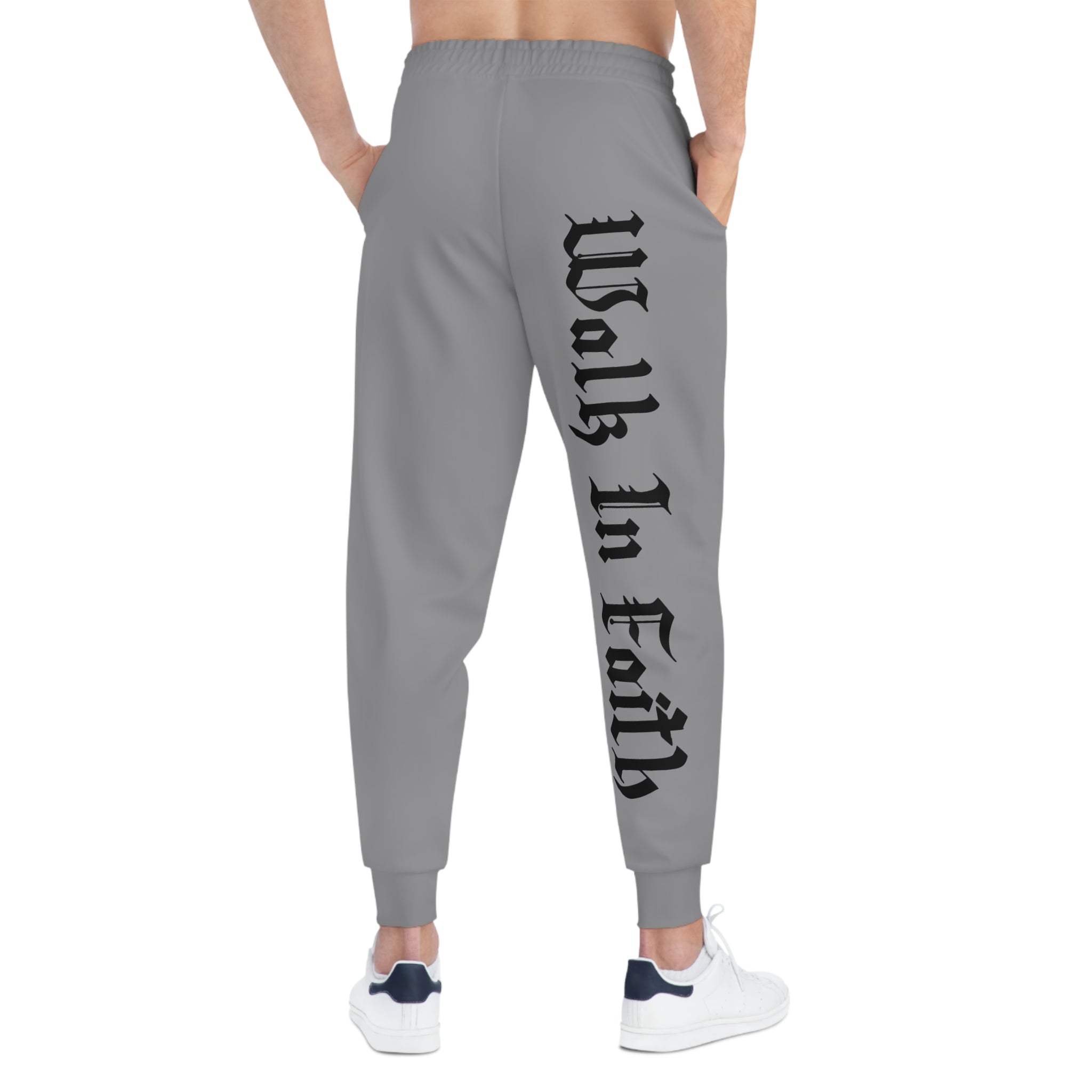 Grey Walk In Faith Proverbs 3:5-6 Joggers