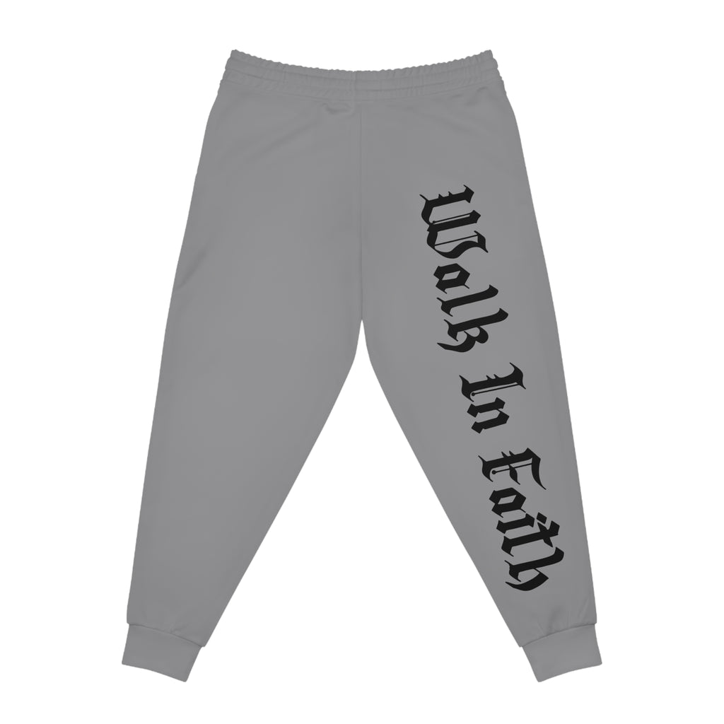 Grey Walk In Faith Proverbs 3:5-6 Joggers