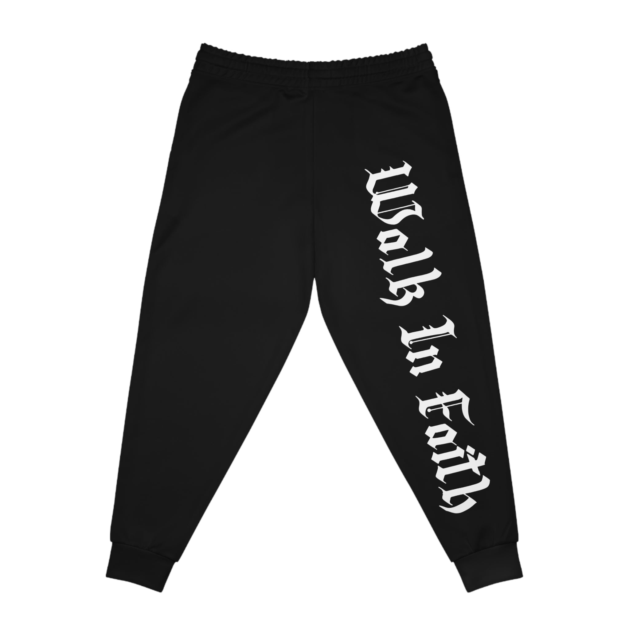 Black Walk In Faith Proverbs 3:5-6 Joggers