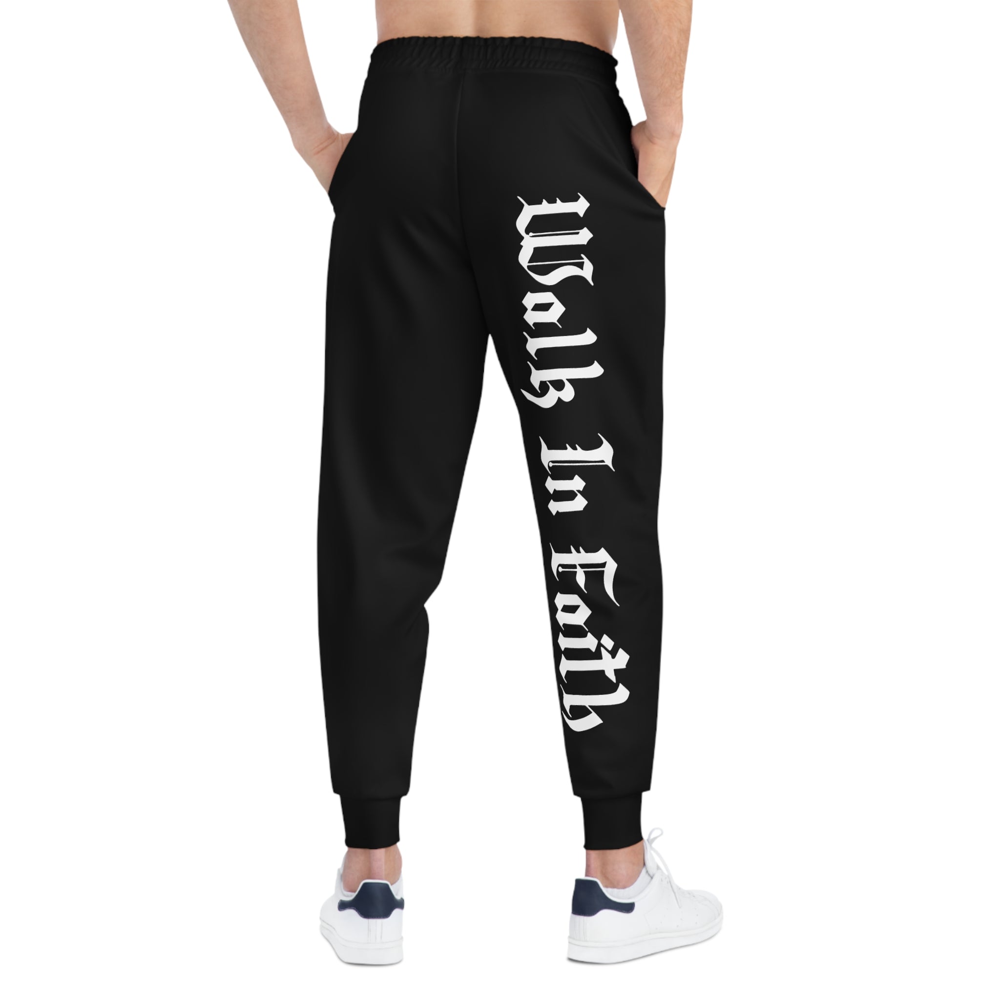 Black Walk In Faith Proverbs 3:5-6 Joggers