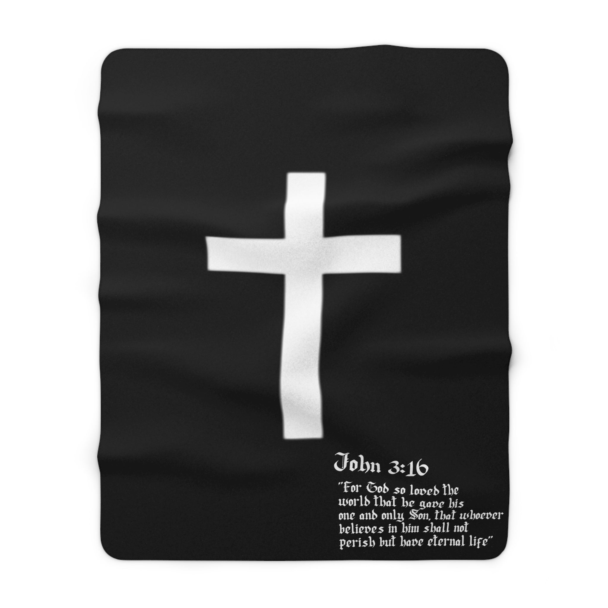 Walk In Faith John 3:16 Fleece Blanket