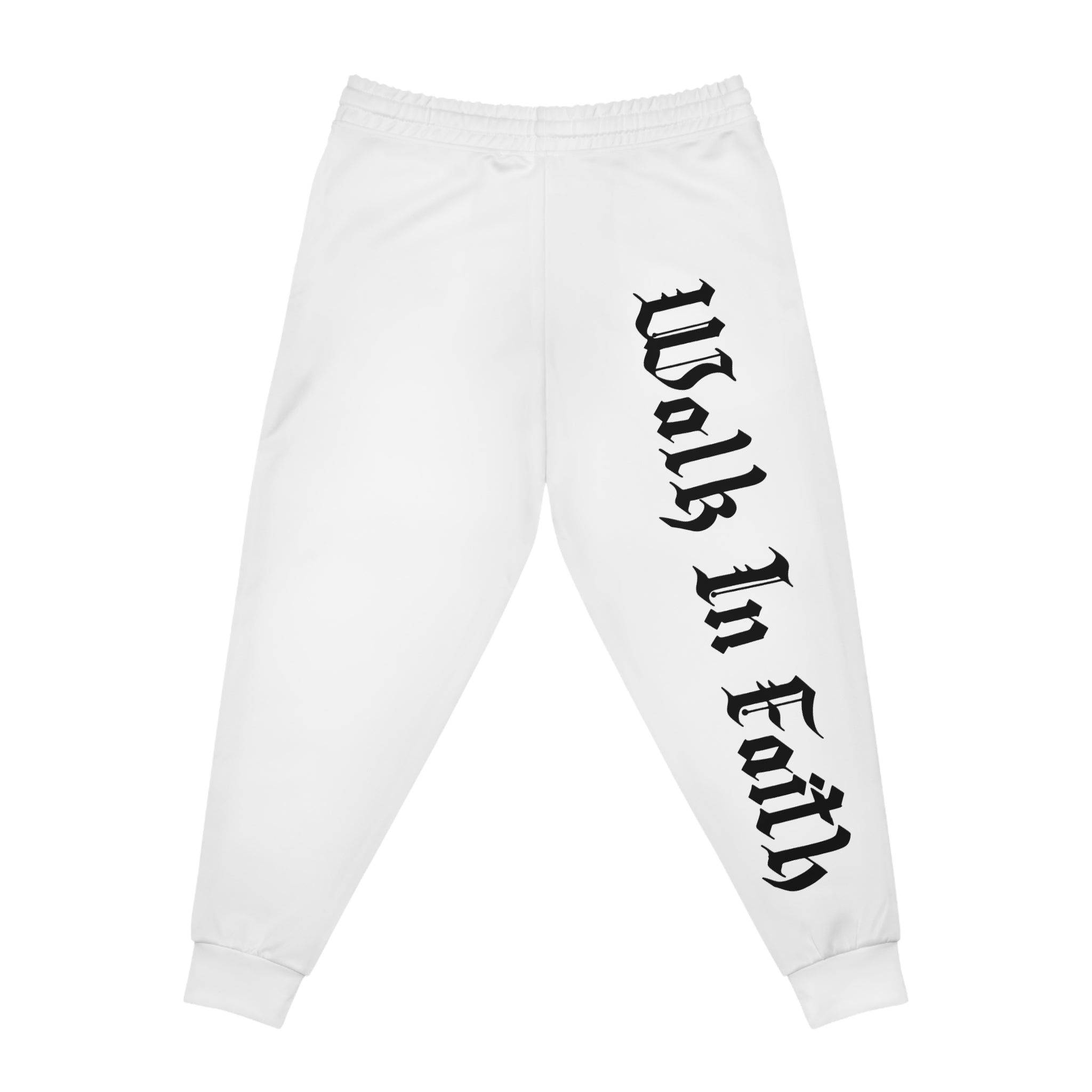 White Walk In Faith Proverbs 3:5-6 Joggers