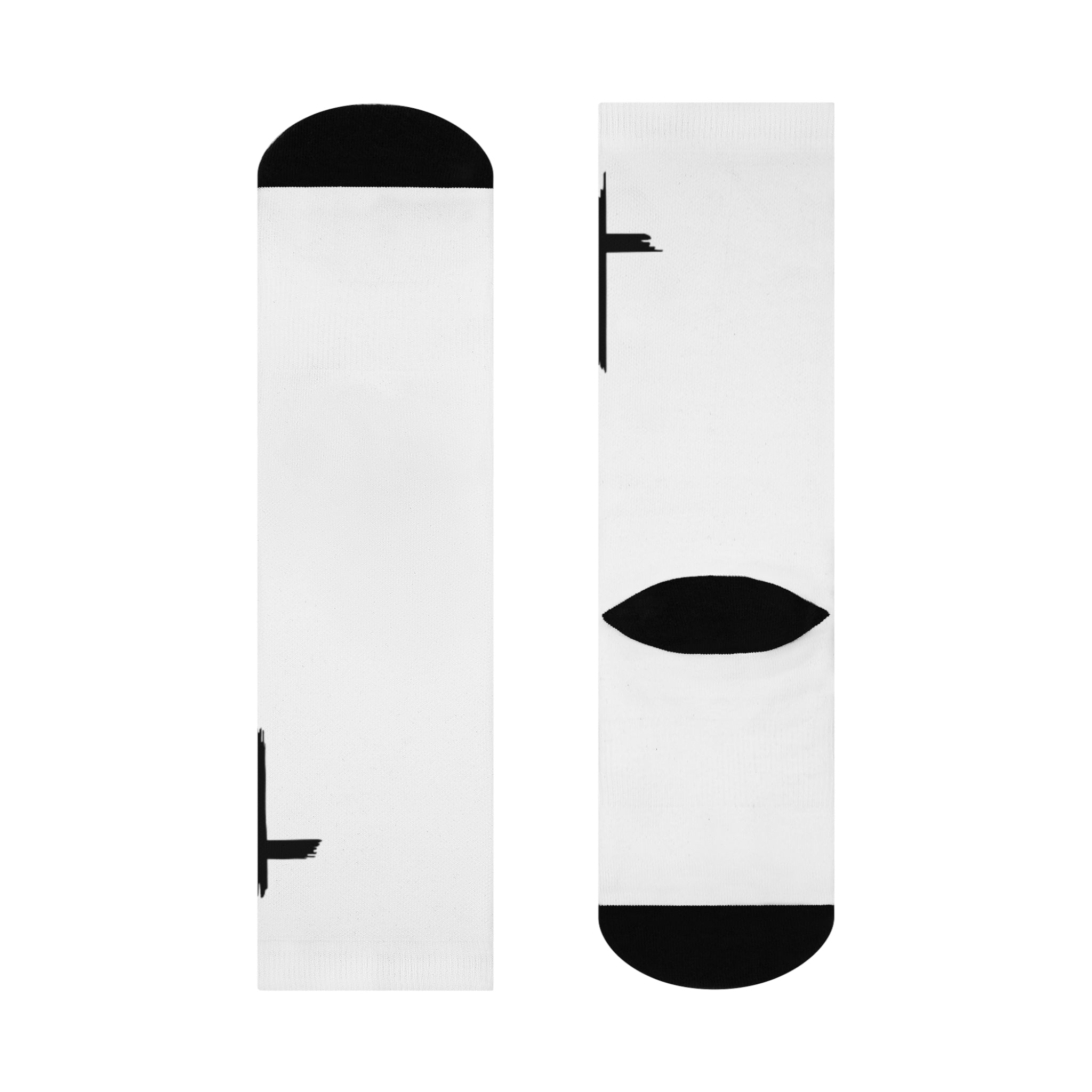 White Walk in Faith Cross Socks