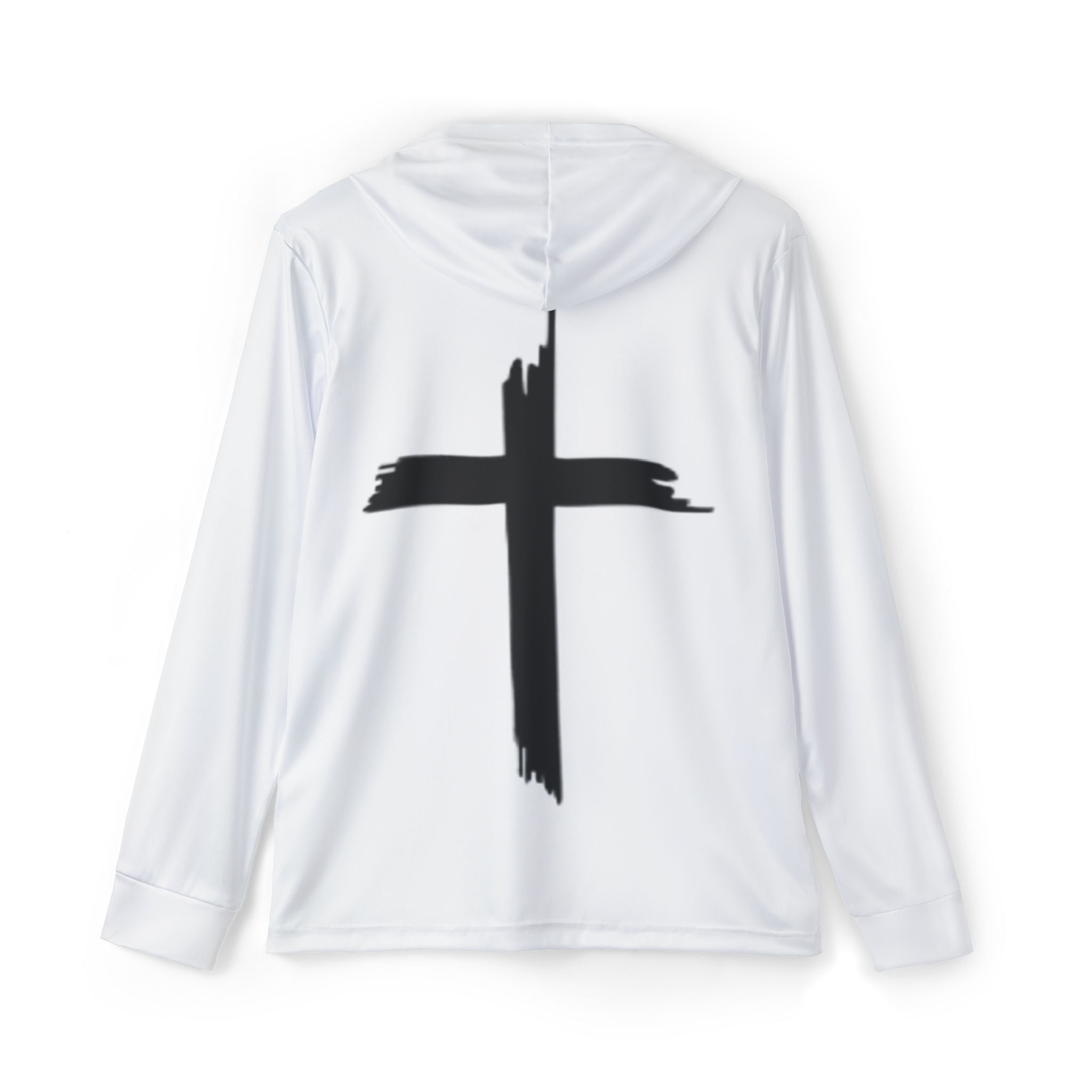 White Walk In Faith Proverbs 3:5-6 Longsleeve Hooded Shirt