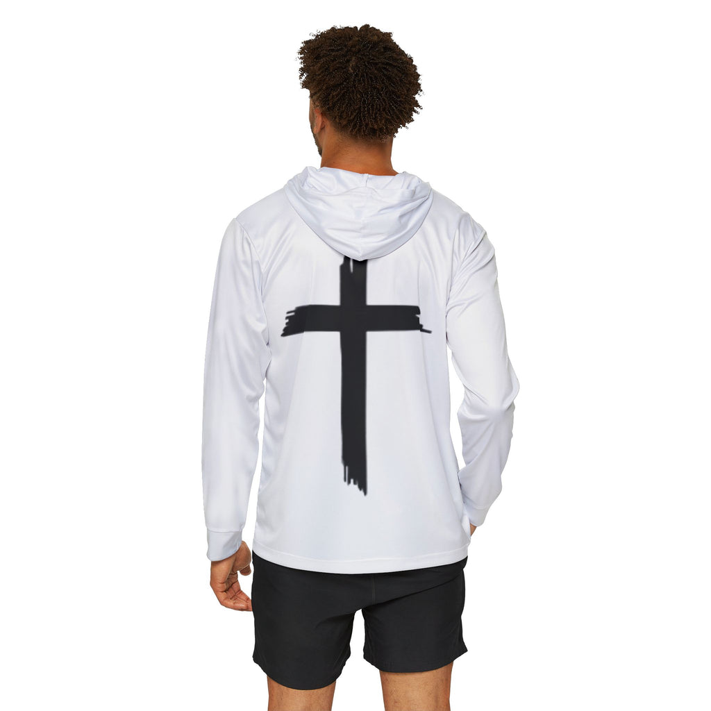White Walk In Faith Proverbs 3:5-6 Longsleeve Hooded Shirt