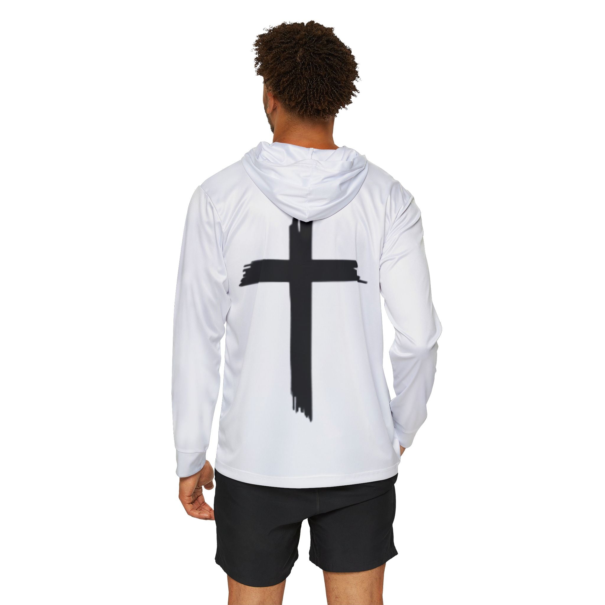 White Walk In Faith Proverbs 3:5-6 Longsleeve Hooded Shirt